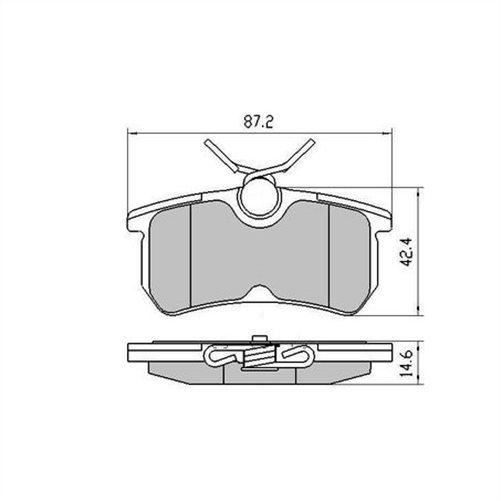 RDA PHANTOM CERAMIC BRAKE PAD SET FORD FOCUS RDC1965