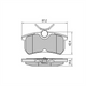 RDA PHANTOM CERAMIC BRAKE PAD SET FORD FOCUS RDC1965