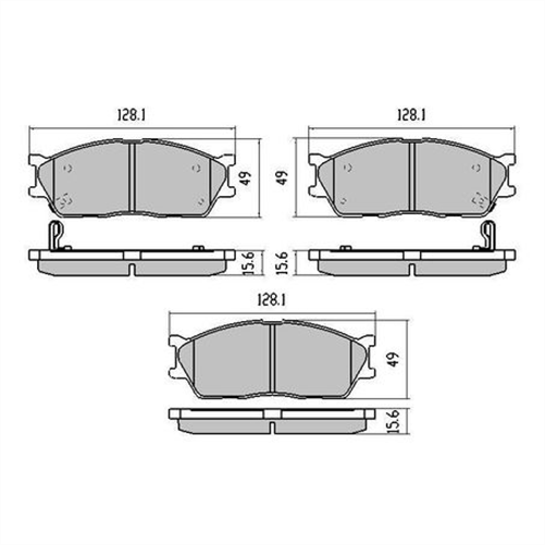RDA PHANTOM CERAMIC BRAKE PAD SET KIA RIO RDC1973