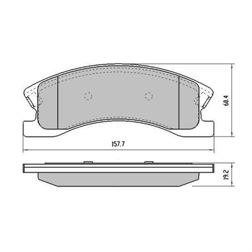 RDA PHANTOM CERAMIC BRAKE PAD SET JEEP GRAND CHEROKEE RDC1974