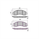 RDA PHANTOM CERAMIC BRAKE PAD SET MITSUBISHI 380 DB1#41 3.8L 6G75 RDC1995