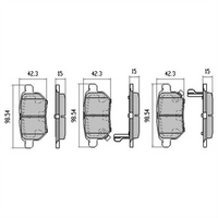 RDA DB1786 UC REAR DISC BRAKE PADS - TOYOTA YARIS 05- RDC2016