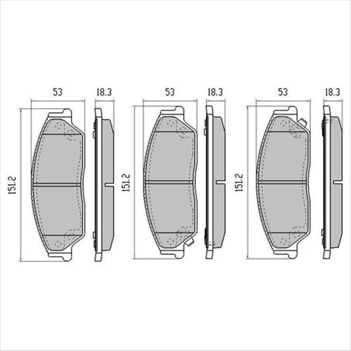 PHANTOM CERAMIC BRAKE PAD SET TOYOTA AURION CAMRY RDC2046