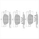 RDA PHANTOM CERAMIC BRAKE PAD SET HONDA ACCORD CIVIC RDC2238