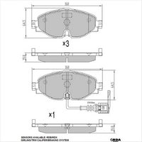 RDA PHANTOM CERAMIC BRAKE PAD SET AUDI SKODA VOLKSWAGEN RDC2267