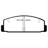 RDA PHANTOM CERAMIC REAR BRAKE PAD SET MAZDA 6 02-05 RDC417