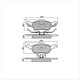 RDA PHANTOM CERAMIC BRAKE PAD SET FORD FOCUS RDC7690