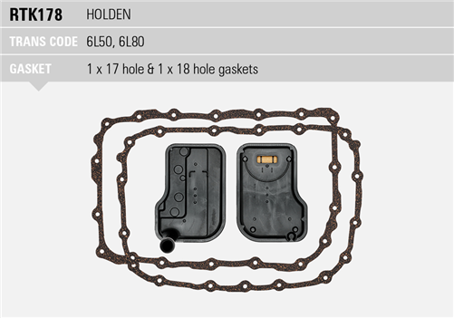 RYCO TRANS KIT - HOL COM V# 6L80E RTK178