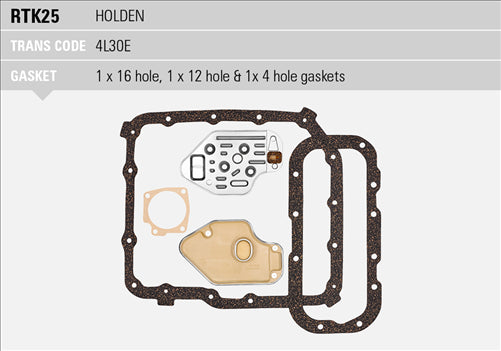 RYCO TRANS KIT - 4L30-E GM/HOL/ISU RTK25