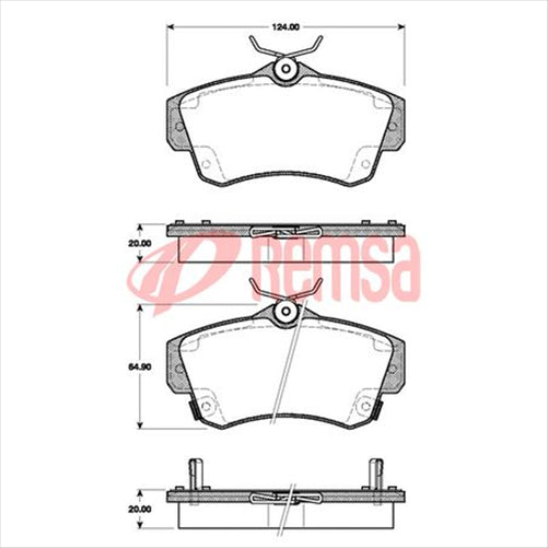 FARGO REAR BRAKE PADS CHRYSLER PT CRUISER (538.0) S7717FP