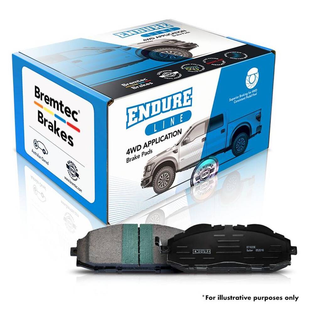 BREMTEC 4WD BRAKE PADS SET TOYOTA HIACE RCH22R 1999-05 BT706E