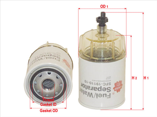 Sakura FUEL WATER SEPARATOR FITS S3214 SFC-19110-10B