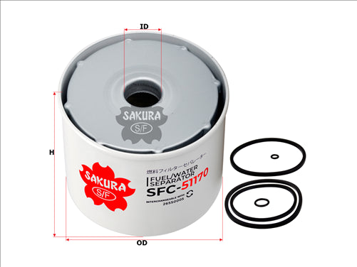 Sakura FUEL WATER SEPARATOR FITS 26550005 SFC-51170