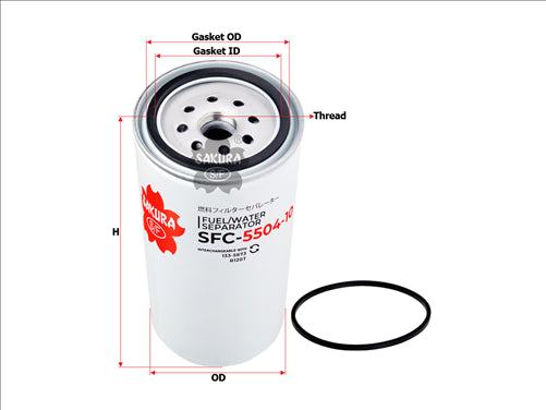 Sakura FUEL WATER SEPARATOR FITS 1355891 SFC-1813-10 SFC-5504-10