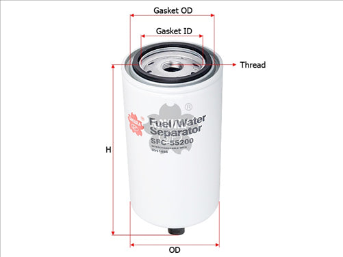 Sakura FUEL WATER SEPARATOR FITS 3991498 SFC-55200