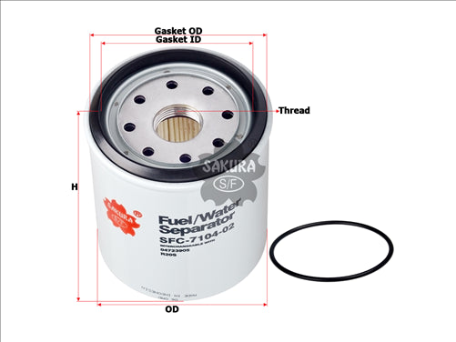 Sakura FUEL WATER SEPARATOR WCF85 473905 SFC-7104-02