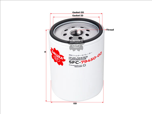 Sakura FUEL WATER SEPARATOR FS1989710044303 SFC-79450-02