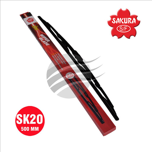Sakura WIPER BLADE 500mm 20 INCH COMPLETE UNIVERSAL HOOK BLADE SK20