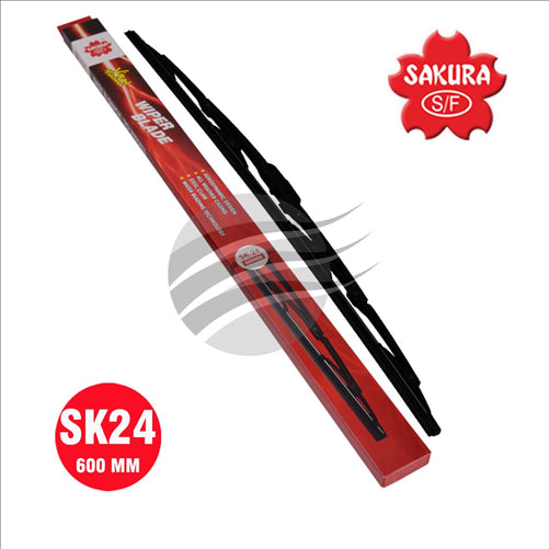 Sakura WIPER BLADE 600mm 24 INCH COMPLETE UNIVERSAL HOOK BLADE SK24