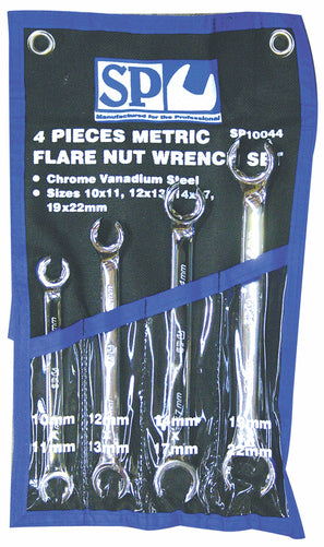 SP Tools Spanner Set 4pc Metric Flare