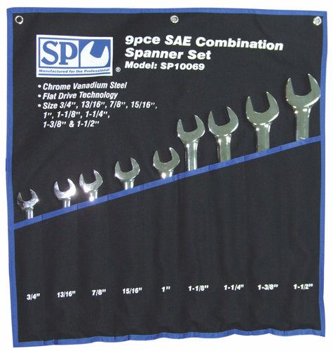 SP Tools Spanner Set 9PC SAE Jumbo