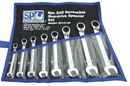 SP Tools SAE 15º Offset Reversible Geardrive Spanner Sets