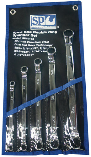 SP Tools 5pc SAE 40º Offset Ring Spanner Set