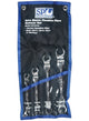 SP Tools 4pc SAE Flex Head Flare Nut Spanner Set