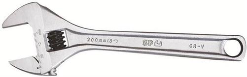 SP Tools Wide Jaw Premium Adjustable Wrench - Chrome
