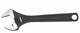 SP Tools Wide Jaw Premium Adjustable Wrench - Black