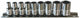 SP Tools Socket Rail Set 9pc 1/4 Dr SAE  - 6 pt
