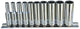 SP Tools Deep Socket Rail Set 10pc 1/4 Dr Metric - 6pt