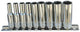 SP Tools Deep Socket Rail Set 9 pc 1/4 Dr SAE  - 6pt