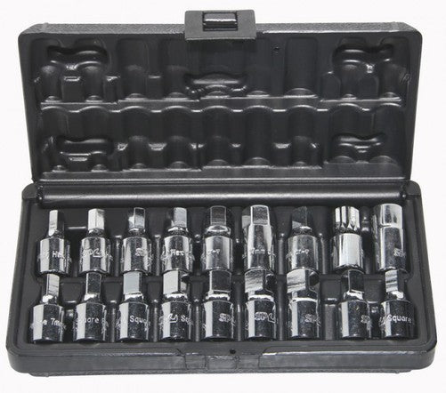SP Tools Oil Drain Plug Key Set 18pc