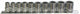 SP Tools Socket Rail Set 10pc 3/8 Dr Metric - 12pt