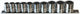 SP Tools Socket Rail Set 10pc 3/8 Dr Metric