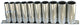 SP Tools Deep Socket Rail Set 10pc 3/8 Dr Metric - 12pt