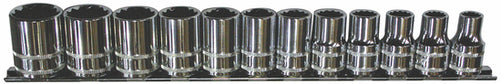 SP Tools Socket Rail set 12pc 1/2 Dr Metric - 12pt