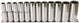 SP Tools Deep Socket Rail Set 12pc 1/2 Dr Metric - 12pt