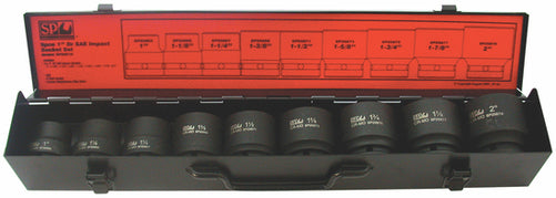 SP Tools Socket Set Impact 1"" Dr 6PT 9 PC SAE
