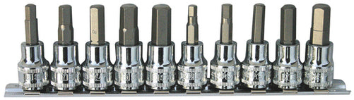 SP Tools Socket Rail Set 10pc 3/8 Dr Inhex