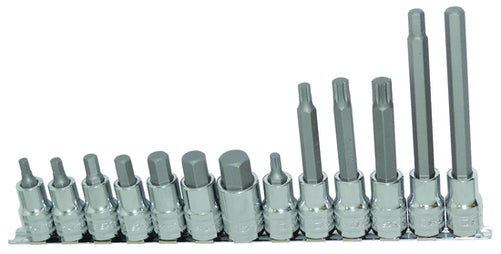 SP Tools 13pc 1/2’’Dr Metric Inhex/Spline Rail Set