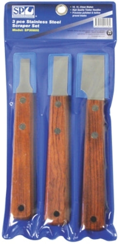 SP Tools 3pc Stainless Steel Scraper Set (Pouch)