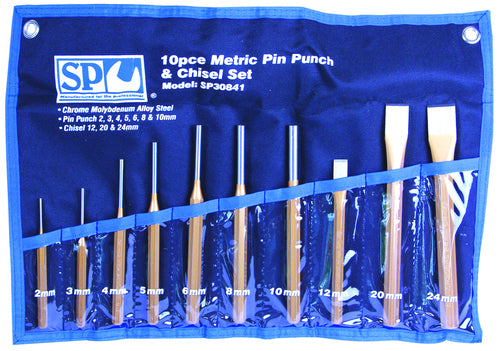 SP Tools 10pc Punch & Chisel Set