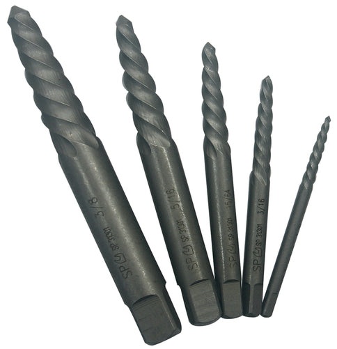 SP Tools 5pc Screw Extractor Set (Screw Type)