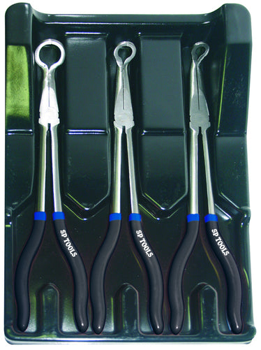 SP Tools 3pc Long Handle Hose Plier Set