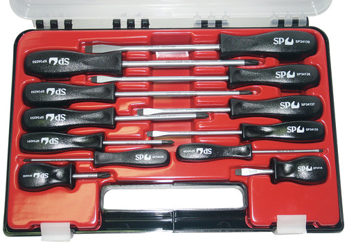 SP Tools 12pc Screwdriver Set - Plastic Case