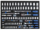 SP Tools 84pc Metric/SAE EVA Foam Tray-Socket & Accessories Included