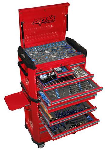 SP Tools 213pc Metric Tool Kit in Red Concept Series Tool Box