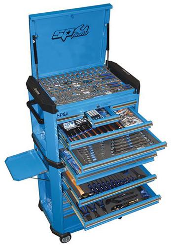 SP Tools 213pc Metric Tool Kit in Blue Concept Series Tool Box